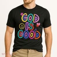 God Is Good Christian Religious Cooling Performance Crew T-Shirt thumb 2