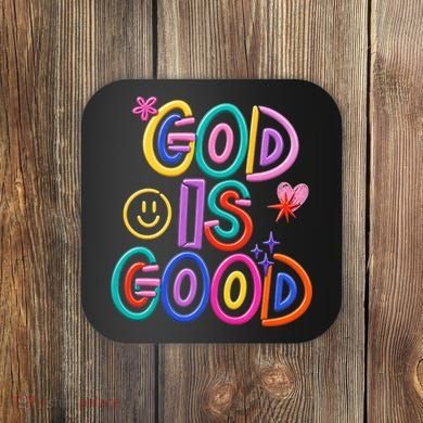 God Is Good Christian Religious Coaster