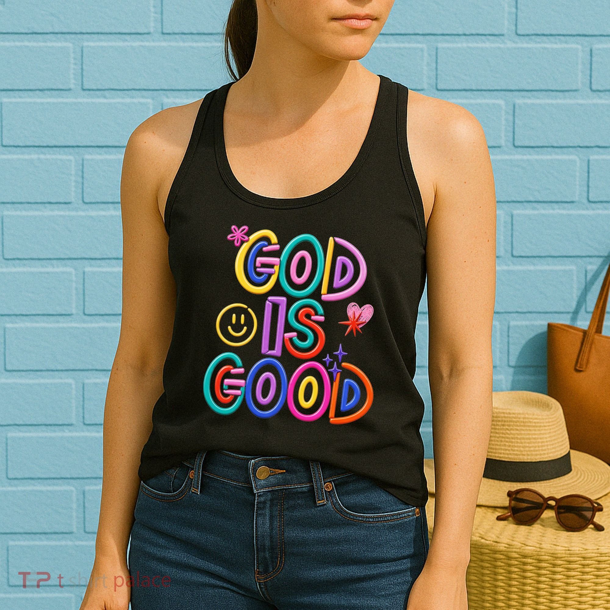 God Is Good Christian Religious Women's Tank Top