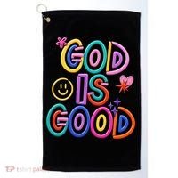 God Is Good Christian Religious Golf Towel thumb 0