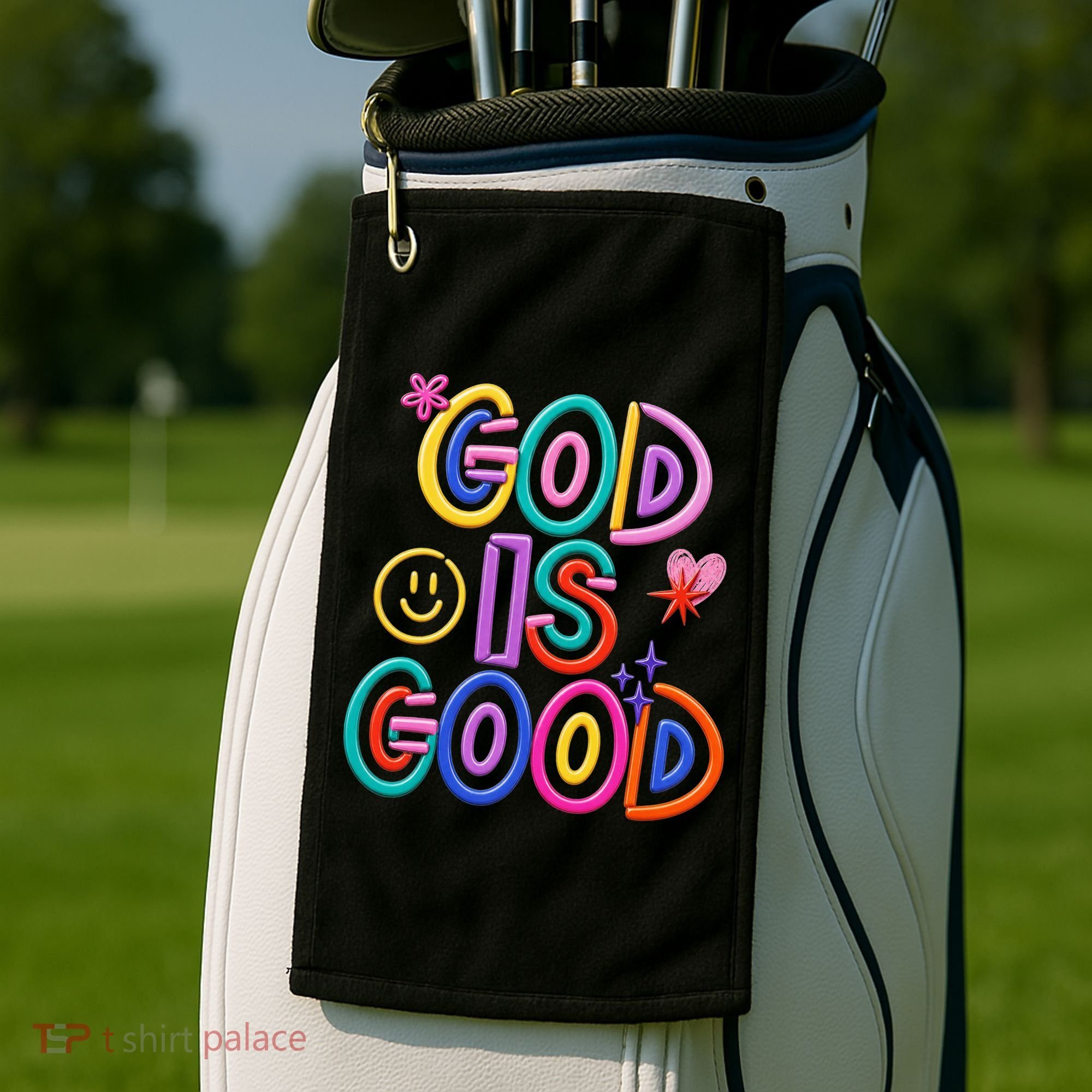 God Is Good Christian Religious Golf Towel