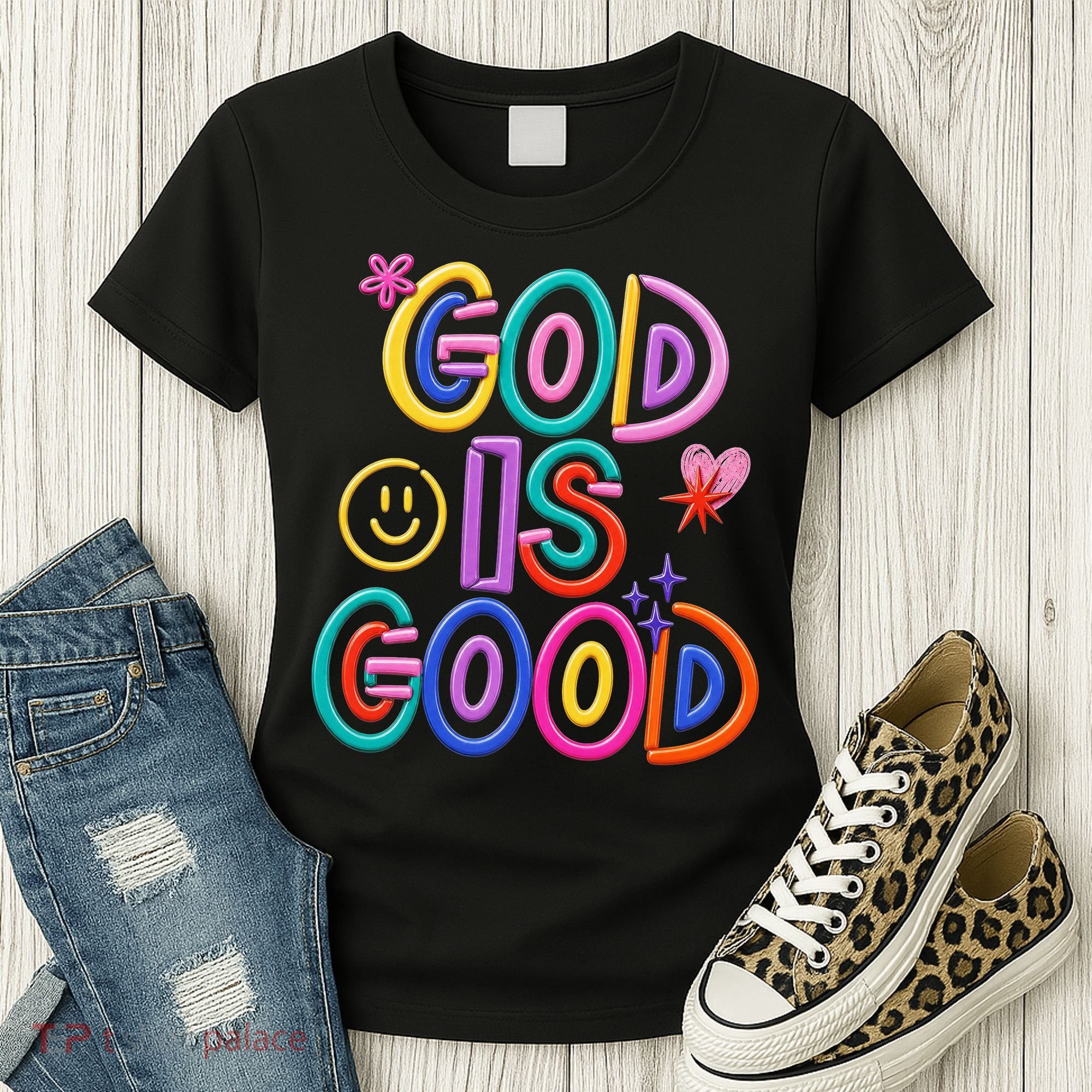 God Is Good Christian Religious Women's T-Shirt