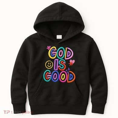 God Is Good Christian Religious Kids Hoodie