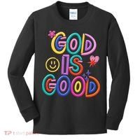 God Is Good Christian Religious Kids Long Sleeve Shirt thumb 0