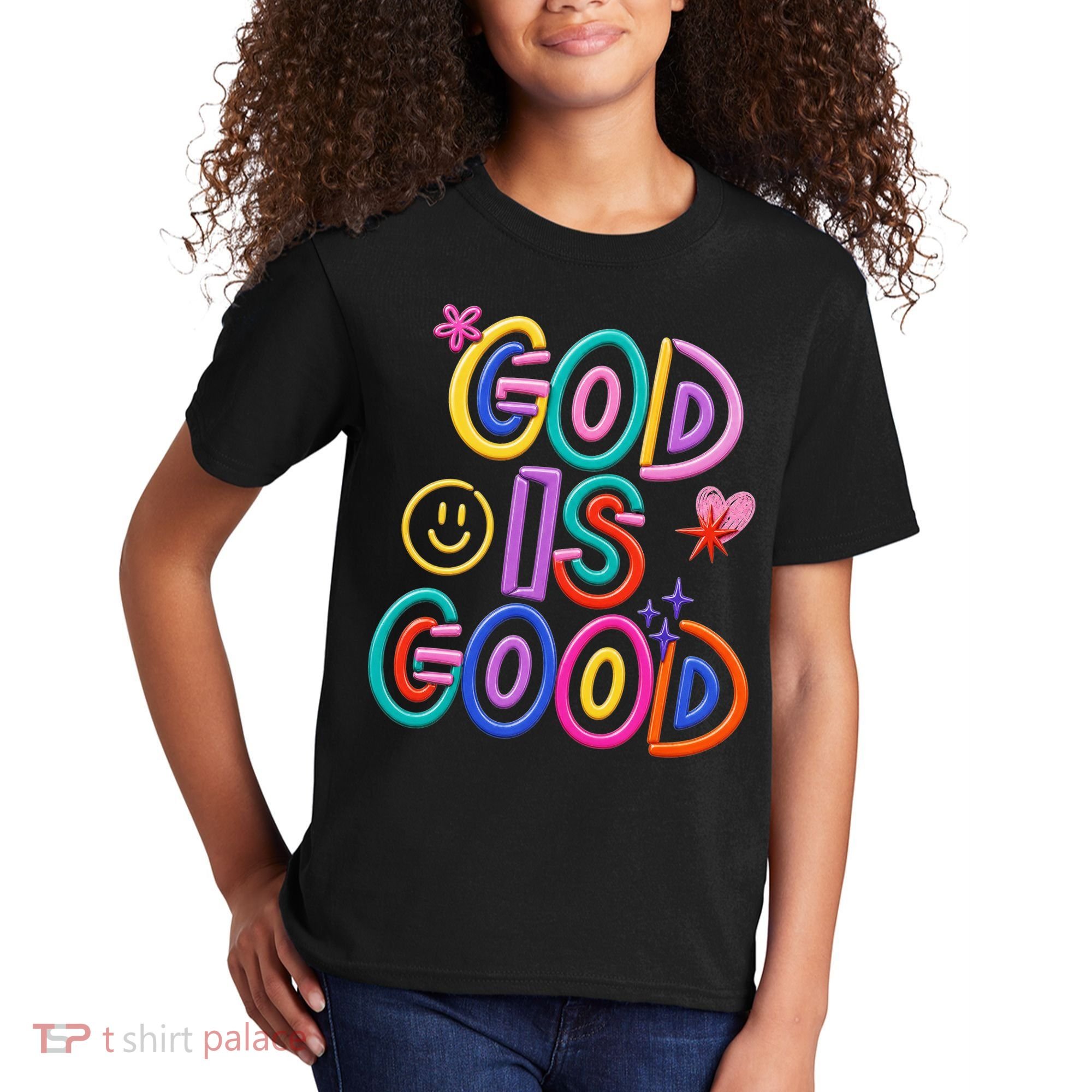 God Is Good Christian Religious Kids T-Shirt
