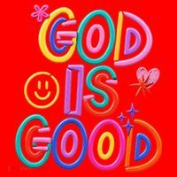 God Is Good Christian Religious Santa Hat thumb 1