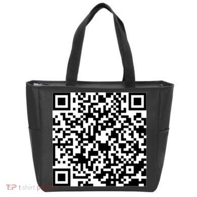 God Is Greater QR Code Tote Bag back