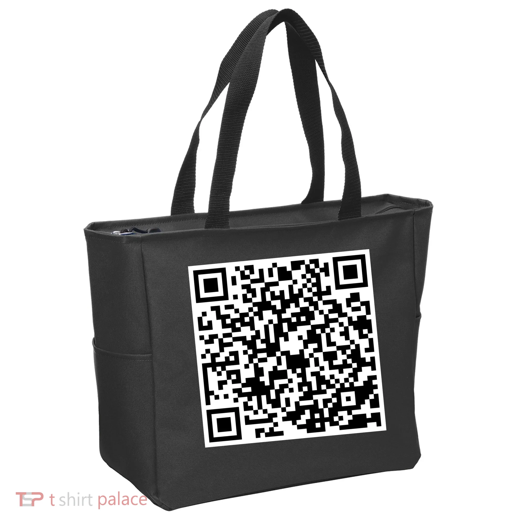 God Is Greater QR Code Tote Bag