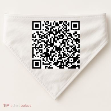 God Is Greater QR Code USA-Made Doggie Bandana