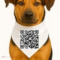 God Is Greater QR Code USA-Made Doggie Bandana thumb 3