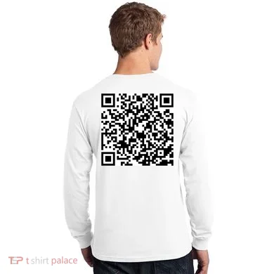 God Is Greater QR Code Long Sleeve Shirt back