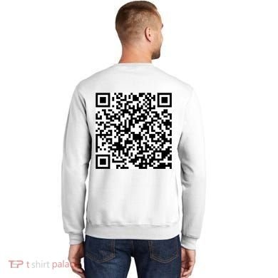God Is Greater QR Code Sweatshirt back
