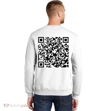 God Is Greater QR Code Sweatshirt back