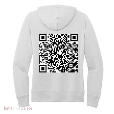 God Is Greater QR Code Women's Hoodie back