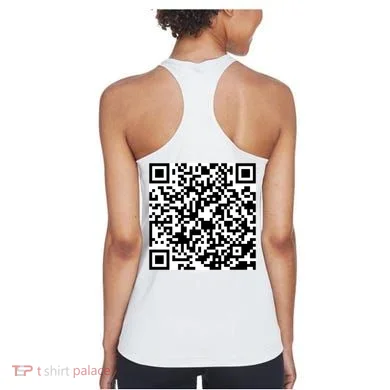 God Is Greater QR Code Women's Tank Top back