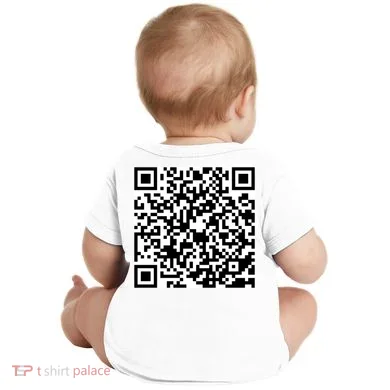 God Is Greater QR Code Baby Bodysuit back