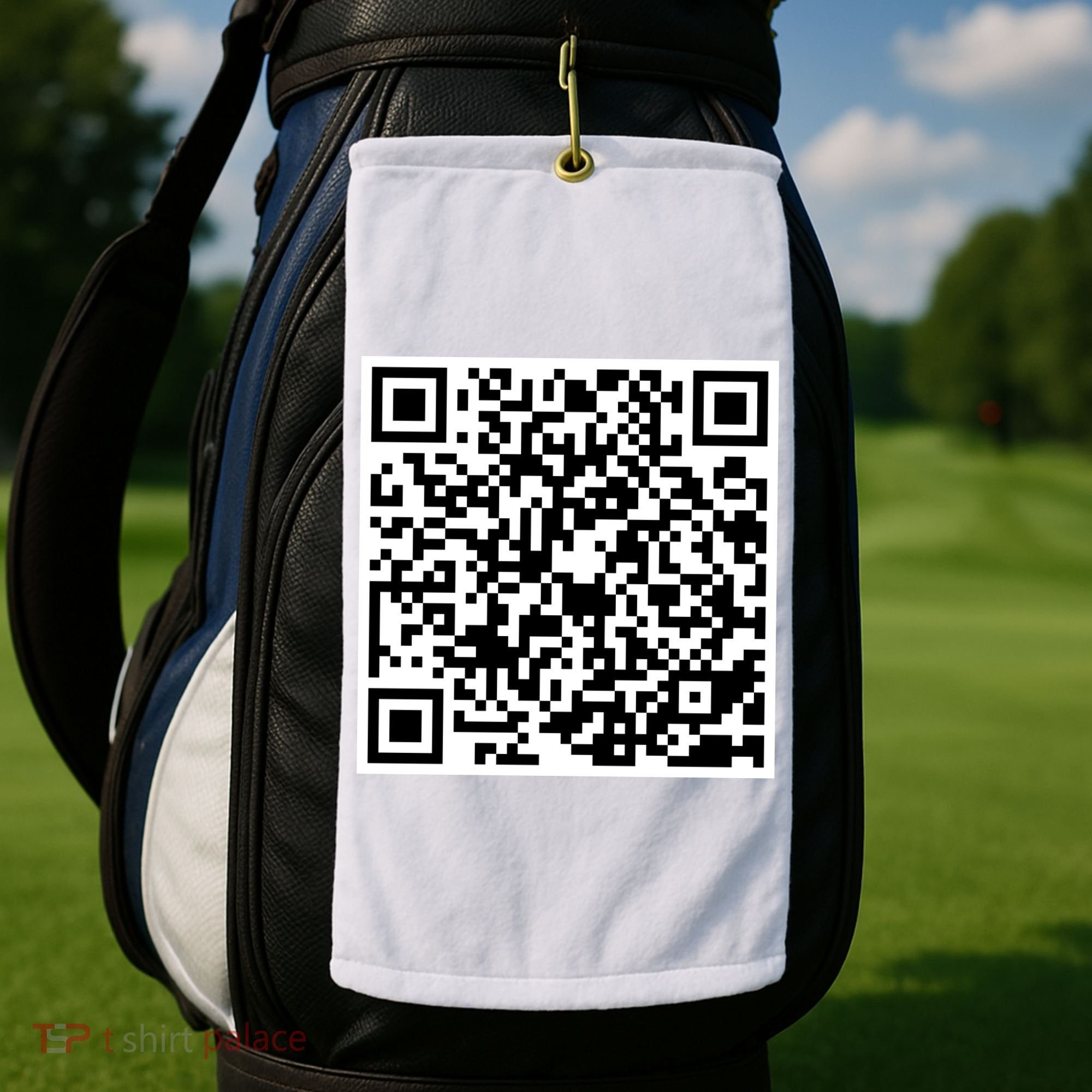 God Is Greater QR Code Golf Towel