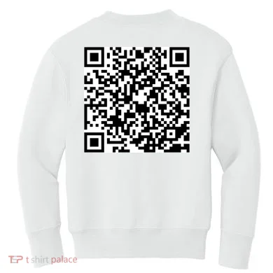 God Is Greater QR Code Kids Sweatshirt back