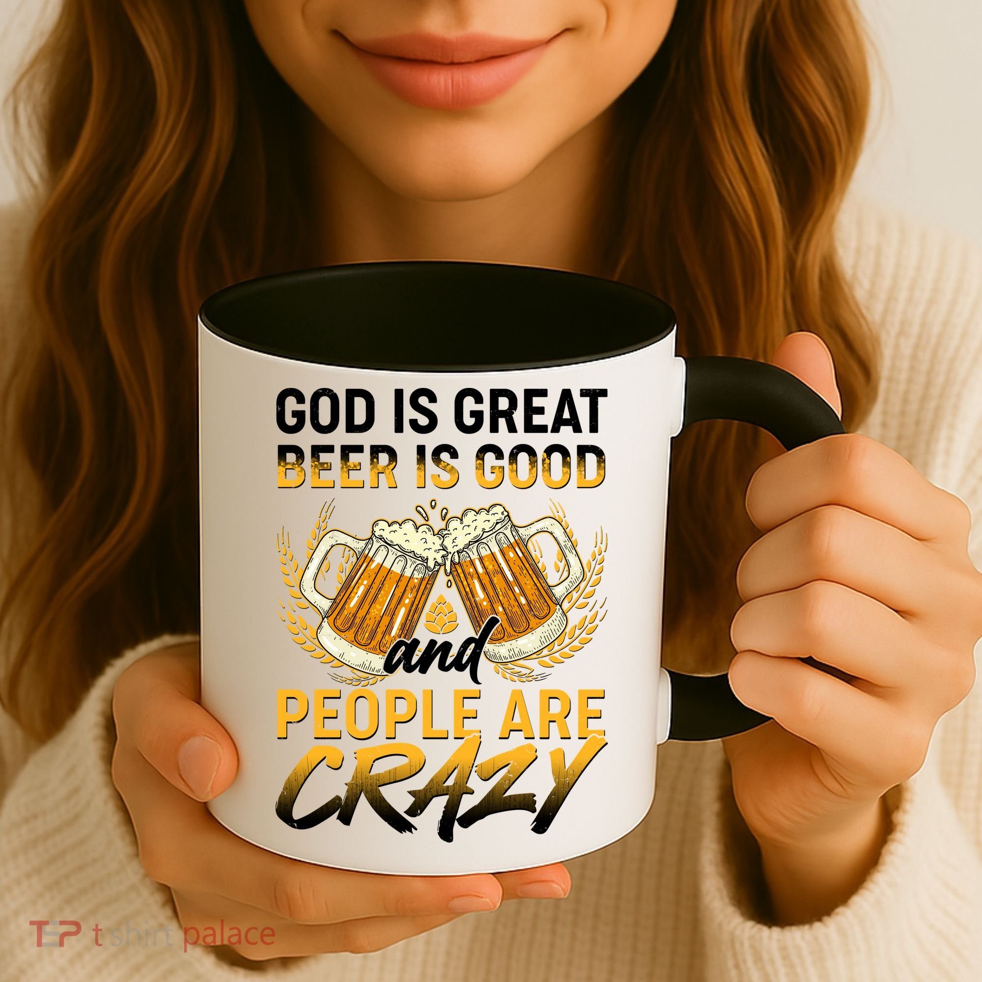 God Is Great Beer Is Good And People Are Crazy Coffee Mug