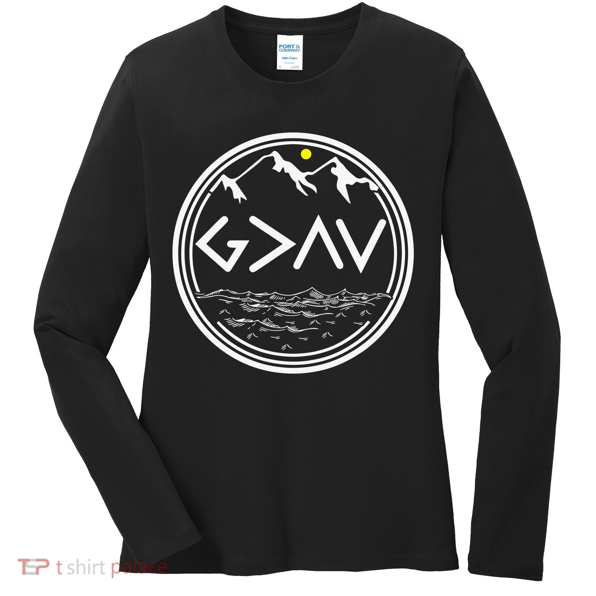 God Is Greater Than The Highs And Lows  Women's Long Sleeve Shirt