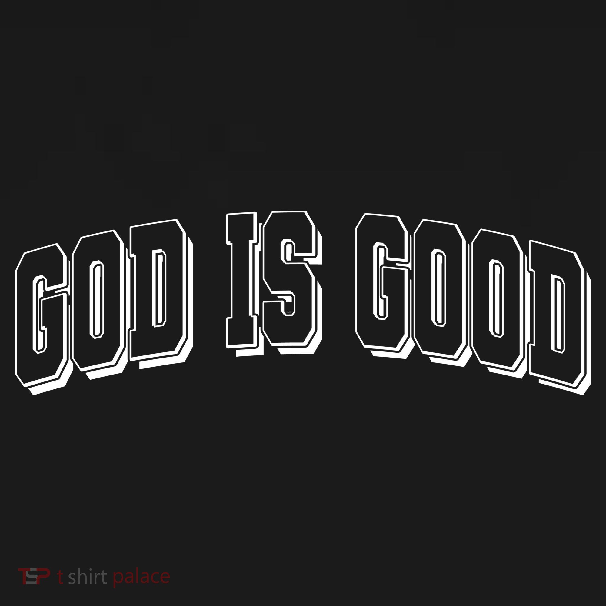 God Is Good Sports University Style Logo Women's Tank Top