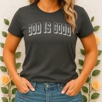 God Is Good Sports University Style Logo Women's T-Shirt thumb 2