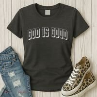 God Is Good Sports University Style Logo Women's T-Shirt thumb 3