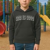 God Is Good Sports University Style Logo Kids Hoodie thumb 2