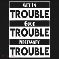 Get In Good Necessary Trouble Civil Rights Social Justice Long Sleeve Shirt thumb 2
