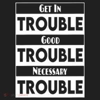 Get In Good Necessary Trouble Civil Rights Social Justice Hat thumb 2