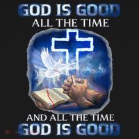 God Is Good All The Time Christian Cross Jesus Quote Baby Bodysuit thumb 2