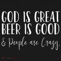 God is great beer is good and people are crazy Women's Hoodie thumb 2