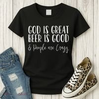 God is great beer is good and people are crazy Women's T-Shirt thumb 3