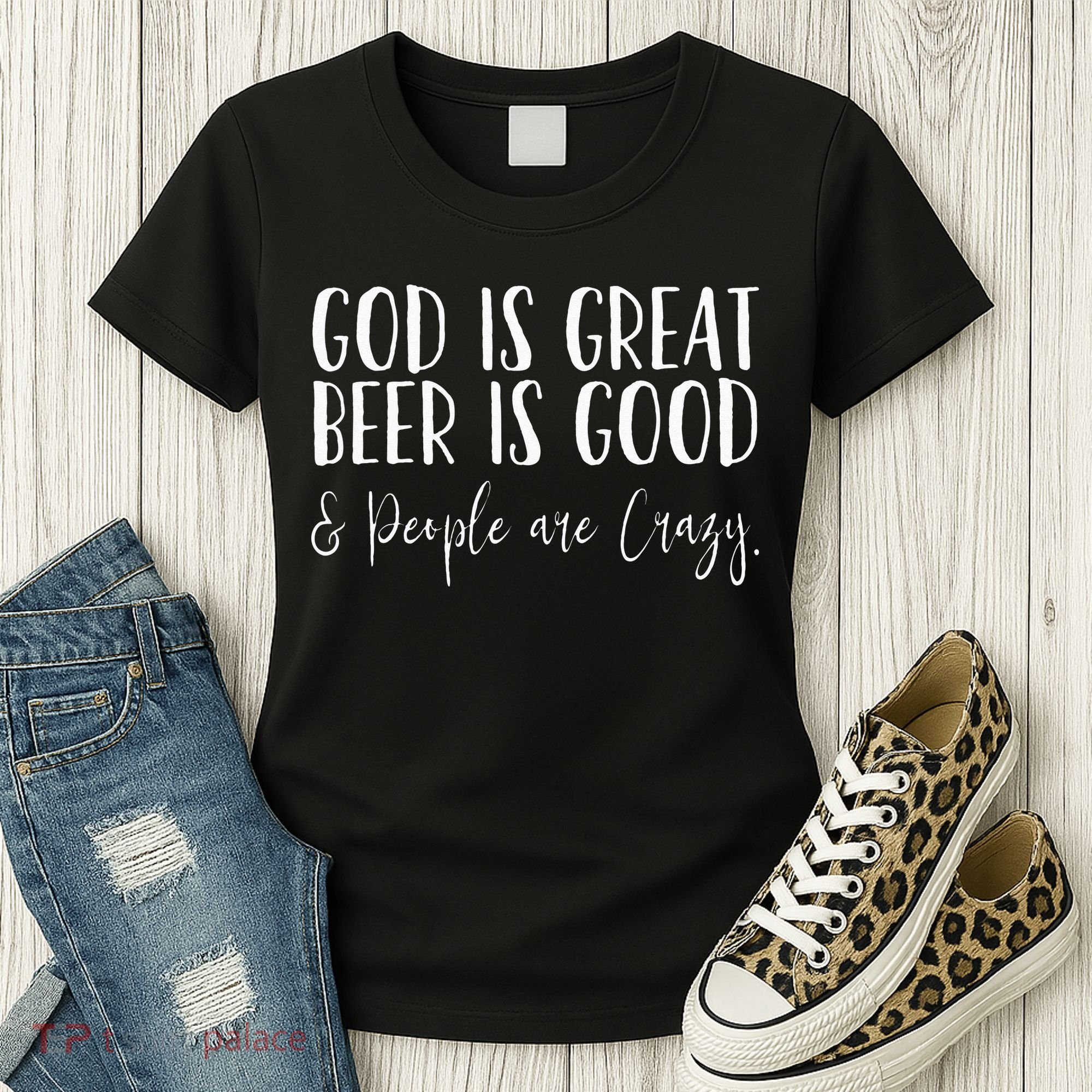 God is great beer is good and people are crazy Women's T-Shirt