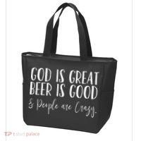 God is great beer is good and people are crazy Tote Bag thumb 3
