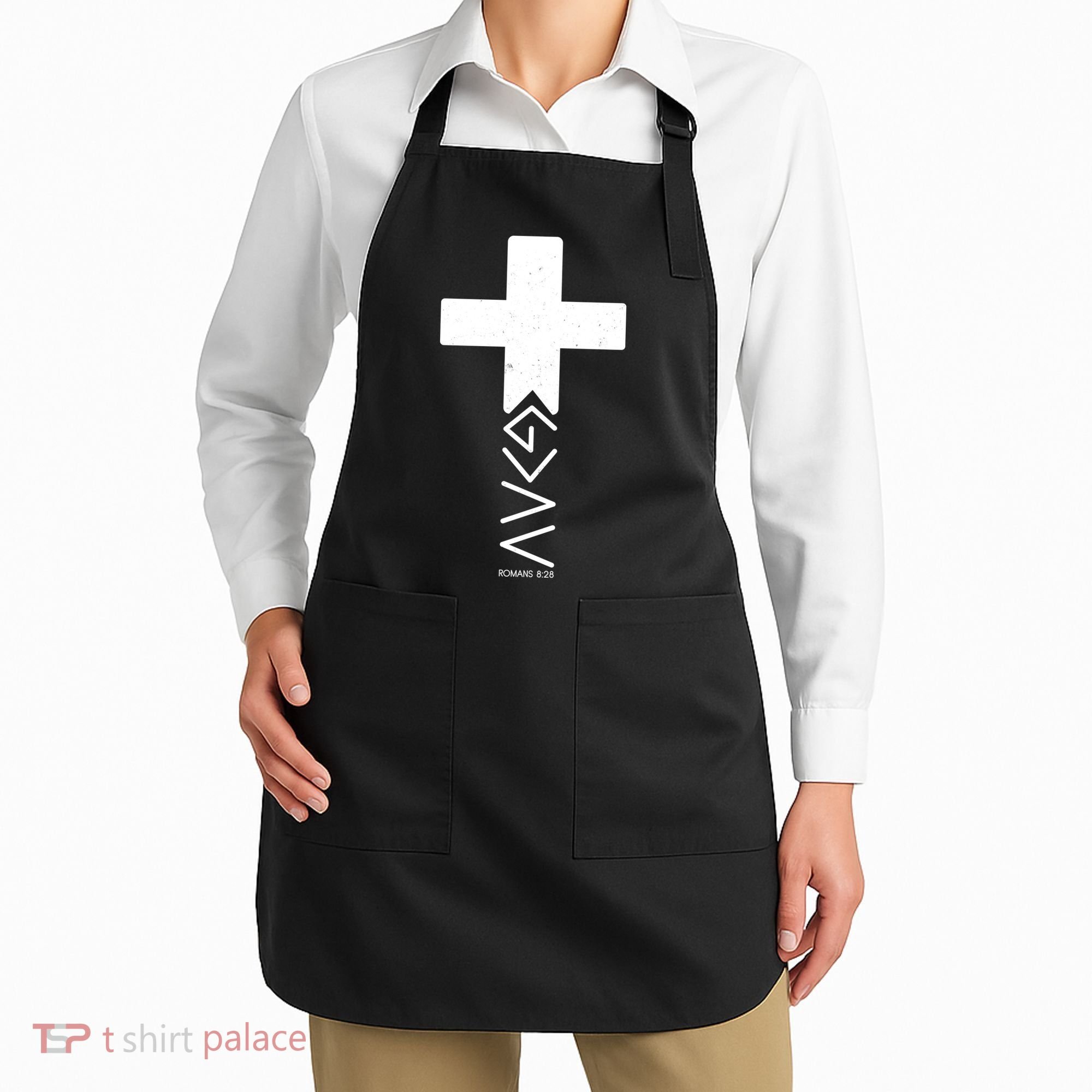 God Is Greater Than Highs And Lows Romans 8 28 Apron