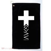 God Is Greater Than Highs And Lows Romans 8 28 Golf Towel thumb 0