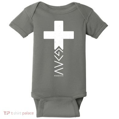 God Is Greater Than Highs And Lows Romans 8 28 Baby Bodysuit