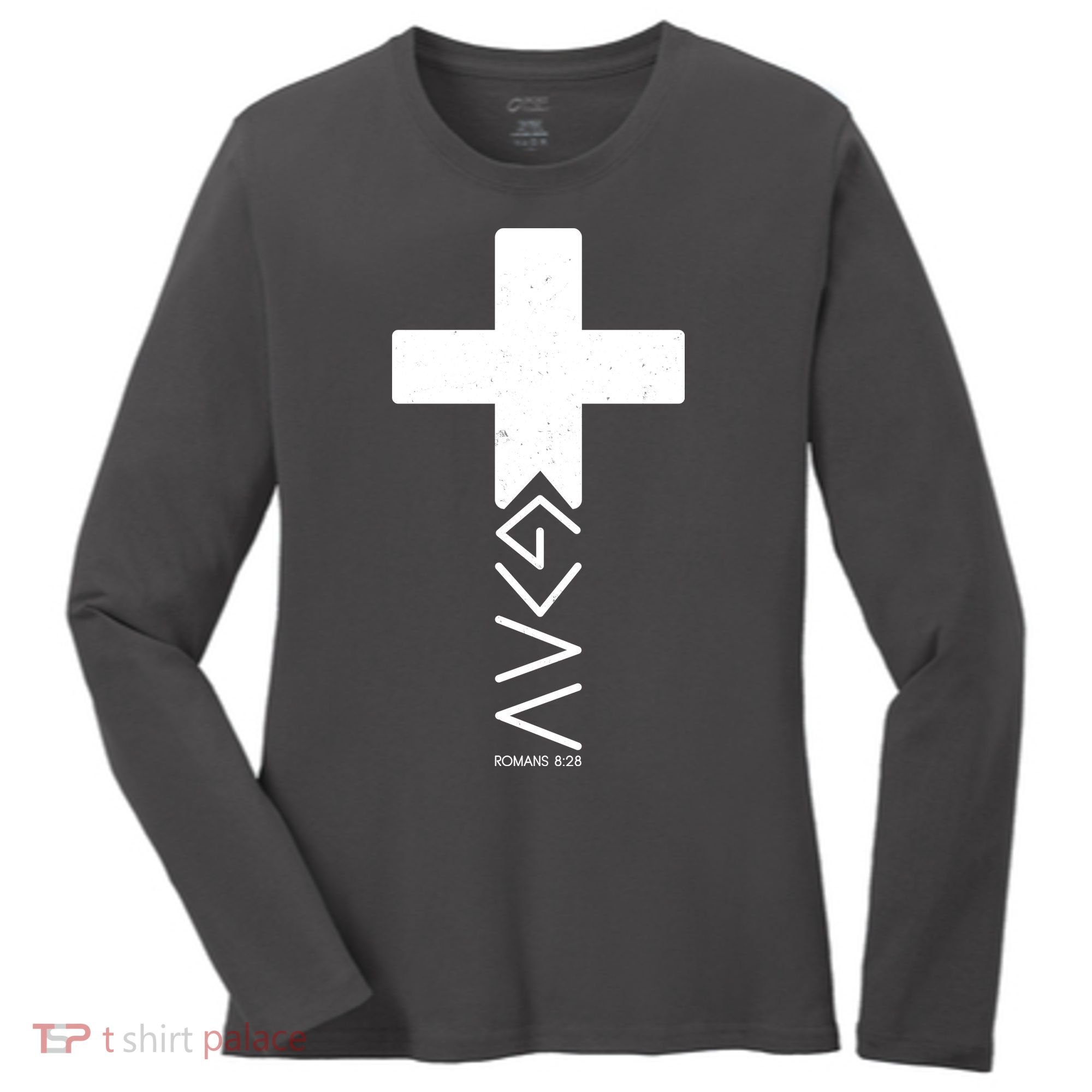God Is Greater Than Highs And Lows Romans 8 28 Women's Long Sleeve Shirt