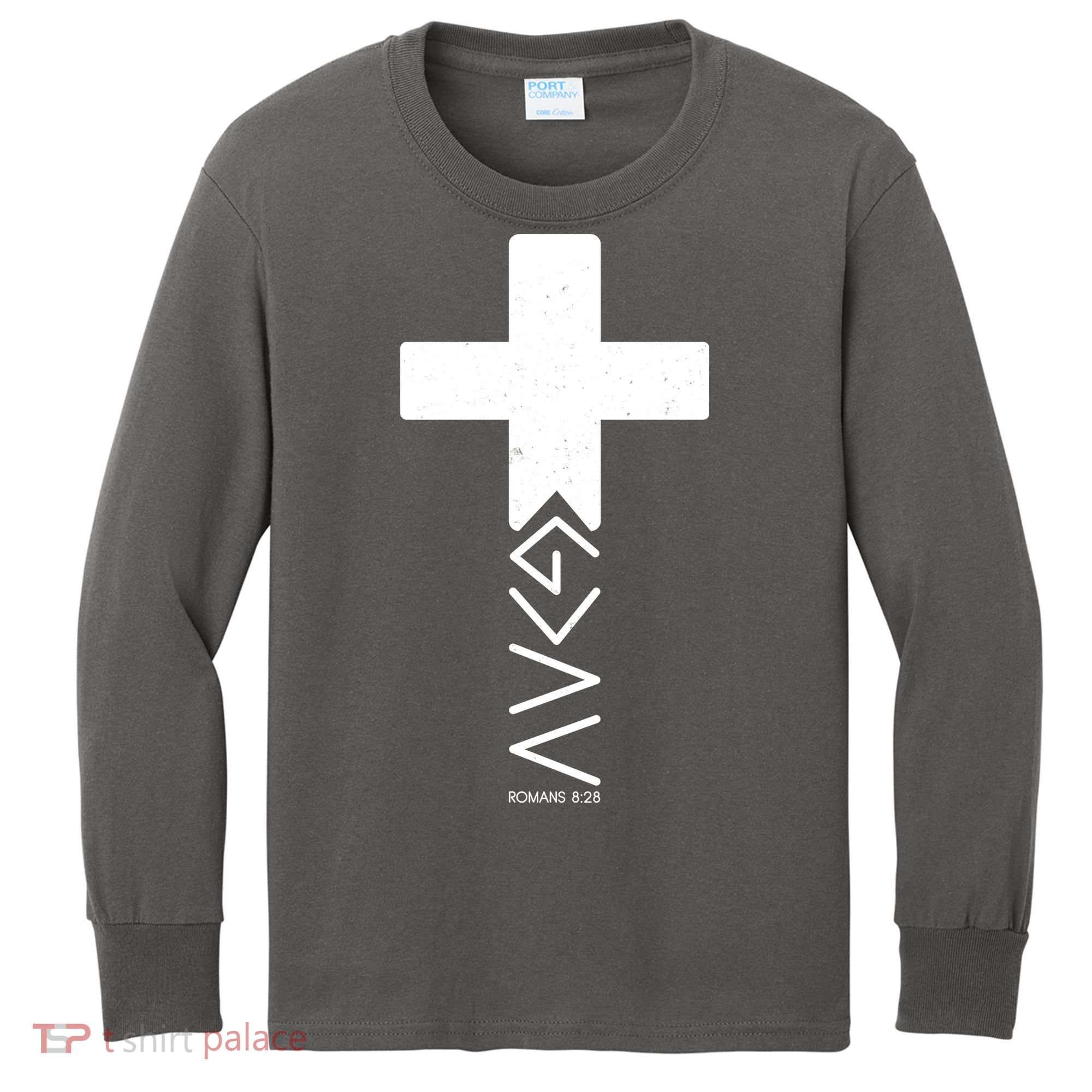God Is Greater Than Highs And Lows Romans 8 28 Kids Long Sleeve Shirt