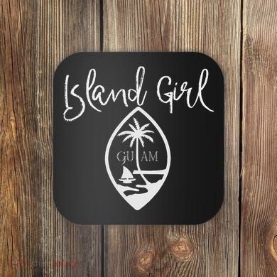 Guam Island Girl Coaster