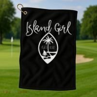 Guam Island Girl Golf Towel thumb 1