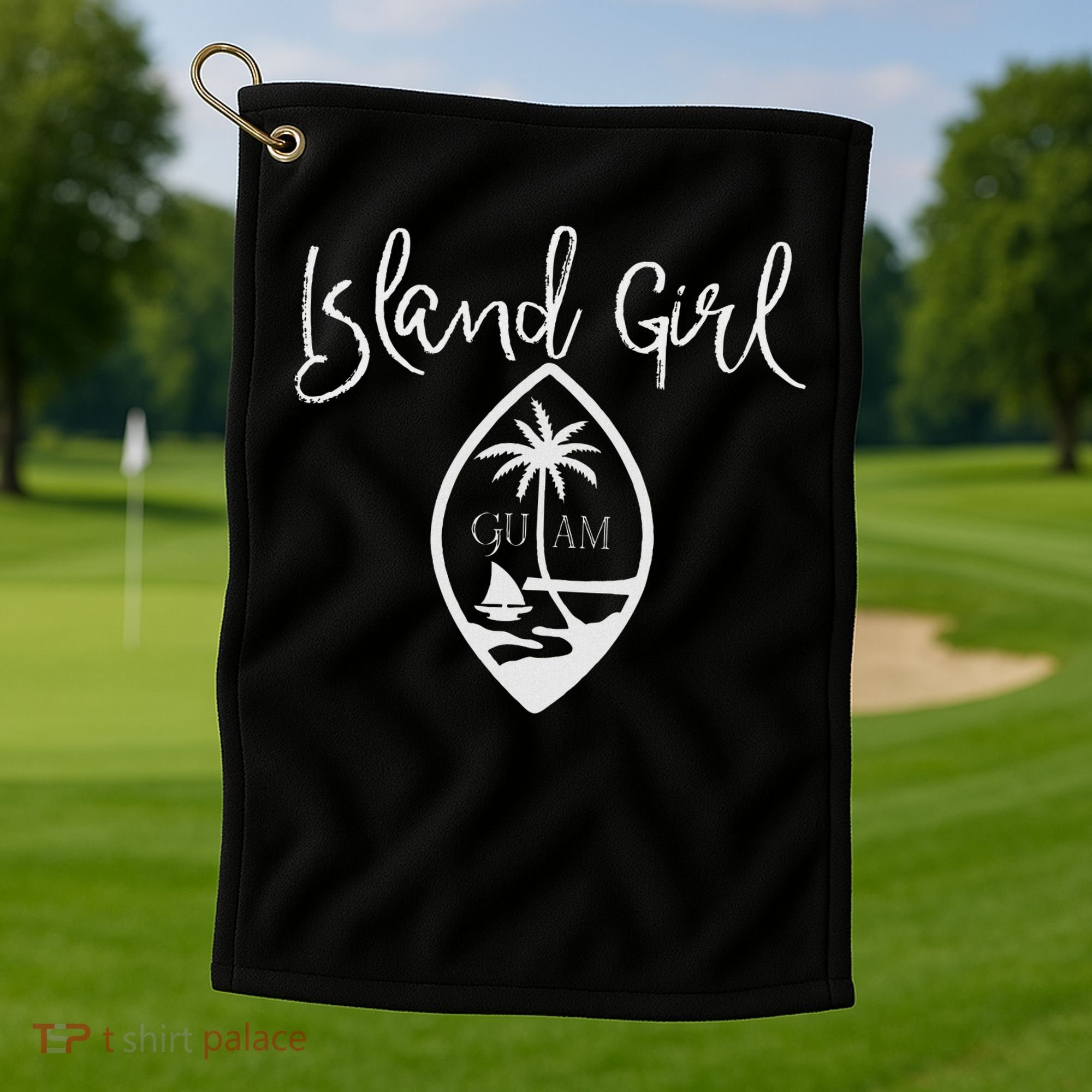 Guam Island Girl Golf Towel