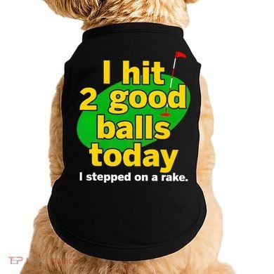Golf I Hit 2 Good Balls Today I Stepped On A Rake Doggie Tank
