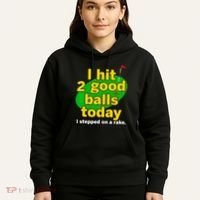 Golf I Hit 2 Good Balls Today I Stepped On A Rake Hoodie thumb 5