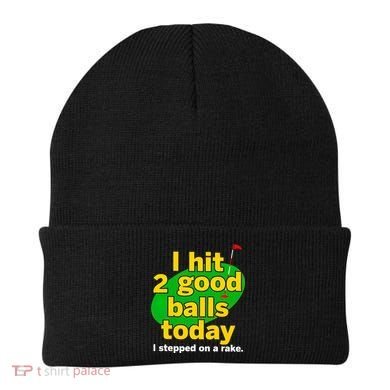Golf I Hit 2 Good Balls Today I Stepped On A Rake Beanie