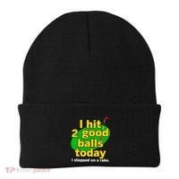 Golf I Hit 2 Good Balls Today I Stepped On A Rake Beanie thumb 0