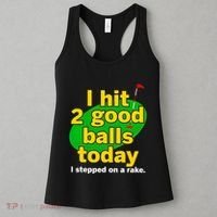 Golf I Hit 2 Good Balls Today I Stepped On A Rake Women's Tank Top thumb 3