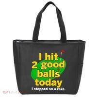 Golf I Hit 2 Good Balls Today I Stepped On A Rake Tote Bag thumb 0