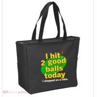 Golf I Hit 2 Good Balls Today I Stepped On A Rake Tote Bag thumb 2